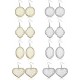 8pairs Earrings Stainless Teardrop Classic Earring